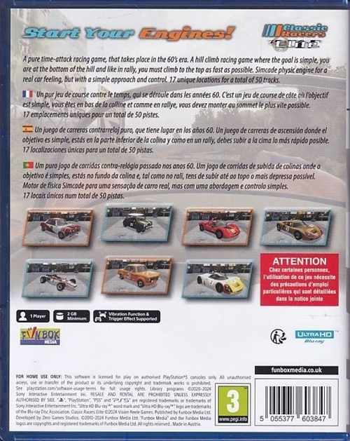 Classic Racers Elite - PS5 (A Grade) (Genbrug)